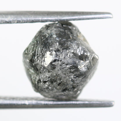 3.13 CT Raw Uncut Salt And Pepper Rough Diamond For Engagement Ring - JayKrishna Diamond