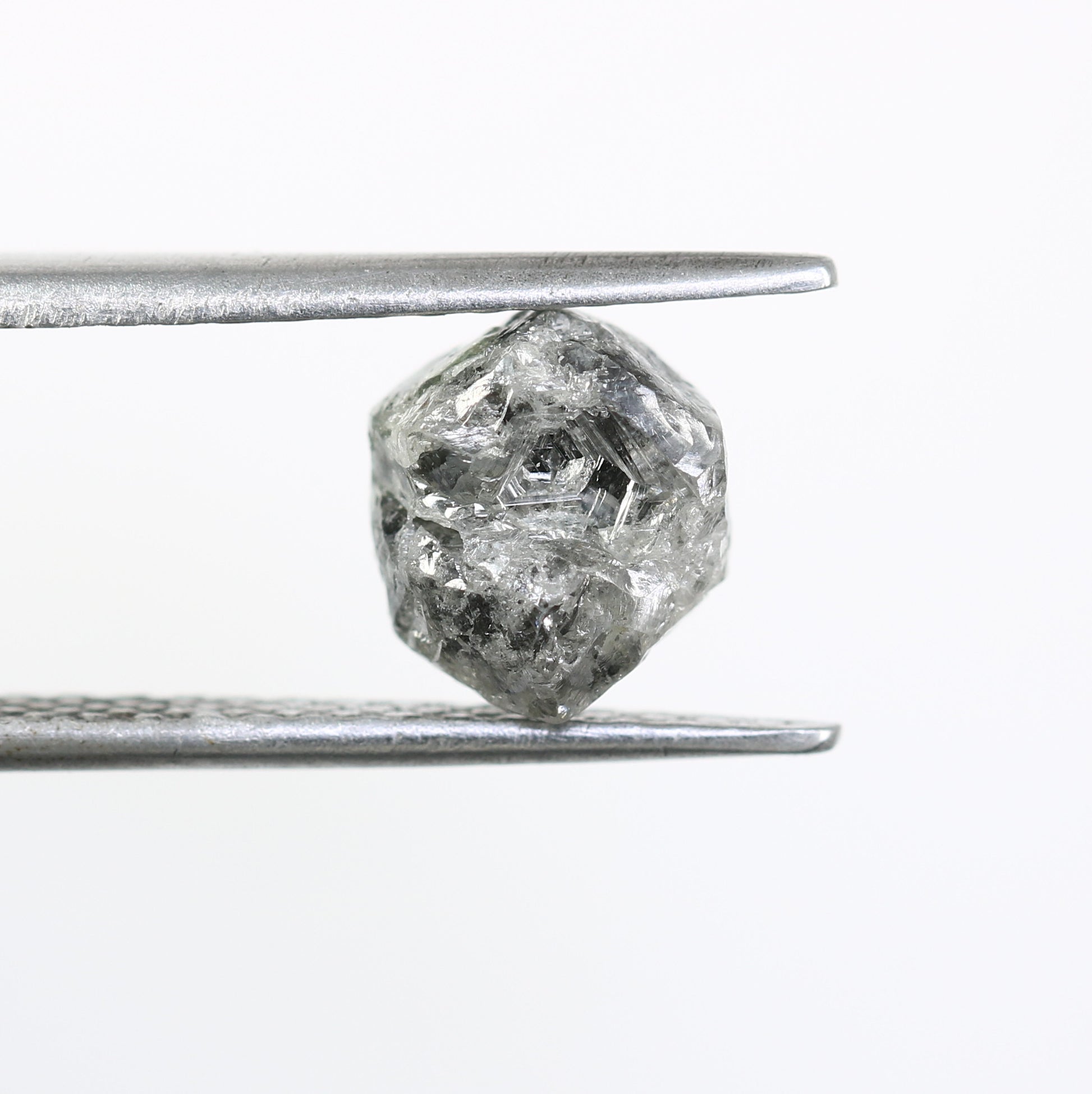 3.13 CT Raw Uncut Salt And Pepper Rough Diamond For Engagement Ring - JayKrishna Diamond