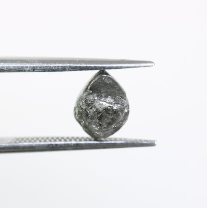 1.99 CT Irregular Cut Raw Salt And Pepper Rough Diamond For Engagement Ring - JayKrishna Diamond