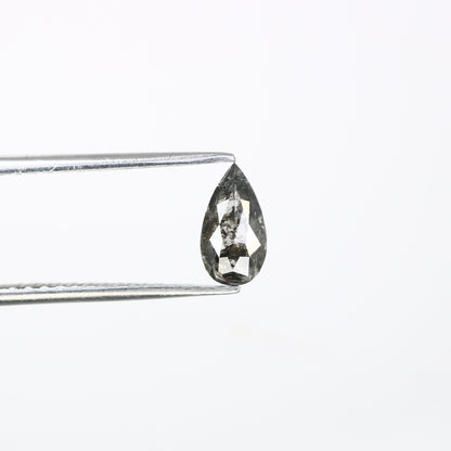 0.57 Carat Pear-Shaped Salt and Pepper Diamond – Unique Loose Gem for Artisan Engagement Rings - JayKrishna Diamond