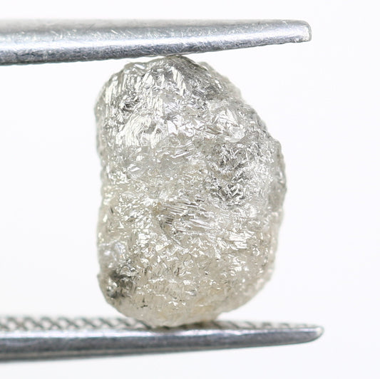 2.30 CT Rough Raw Salt And Pepper Irregular Cut Diamond For Engagement Ring - JayKrishna Diamond