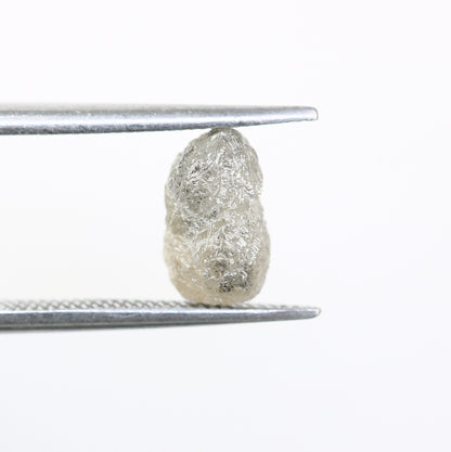 2.30 CT Rough Raw Salt And Pepper Irregular Cut Diamond For Engagement Ring - JayKrishna Diamond