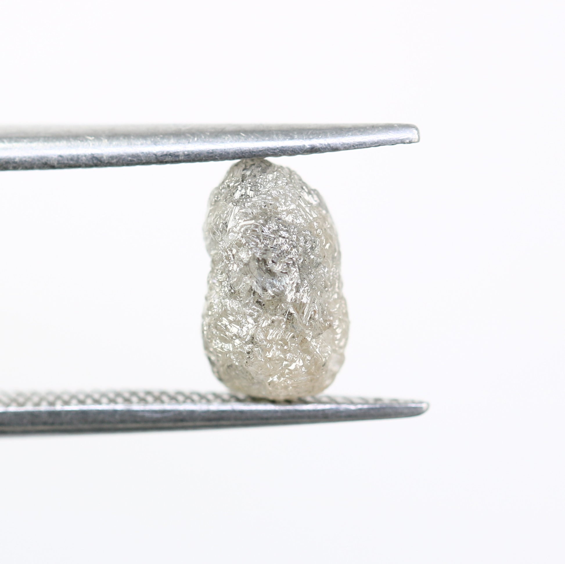 2.30 CT Rough Raw Salt And Pepper Irregular Cut Diamond For Engagement Ring - JayKrishna Diamond