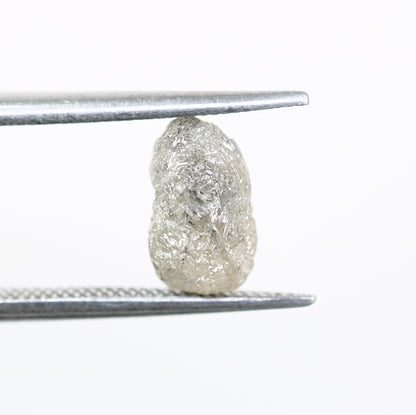 2.30 CT Rough Raw Salt And Pepper Irregular Cut Diamond For Engagement Ring - JayKrishna Diamond