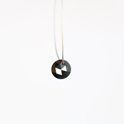 0.83 CT 5.00 MM Black Round Rose Cut Drilled Beads Loose Diamond For Diamond Jewellry - JayKrishna Diamond