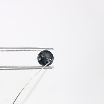 0.83 CT 5.00 MM Black Round Rose Cut Drilled Beads Loose Diamond For Diamond Jewellry - JayKrishna Diamond
