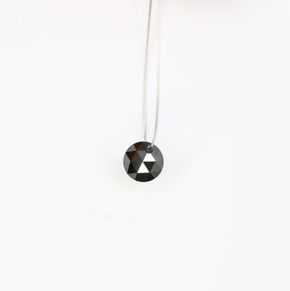0.76 CT Drilled Beads Black Round Rose Cut Loose Diamond For Diamond Jewellry - JayKrishna Diamond