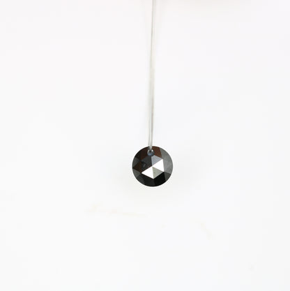 0.76 CT Drilled Beads Black Round Rose Cut Loose Diamond For Diamond Jewellry - JayKrishna Diamond