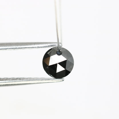 0.84 CT Natural Round Rose Cut Drilled Beads Black Diamond For Diamond Jewellry - JayKrishna Diamond