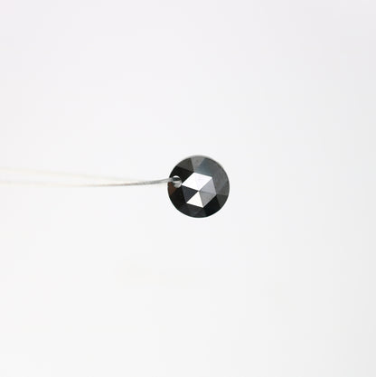 0.84 CT Natural Round Rose Cut Drilled Beads Black Diamond For Diamond Jewellry - JayKrishna Diamond