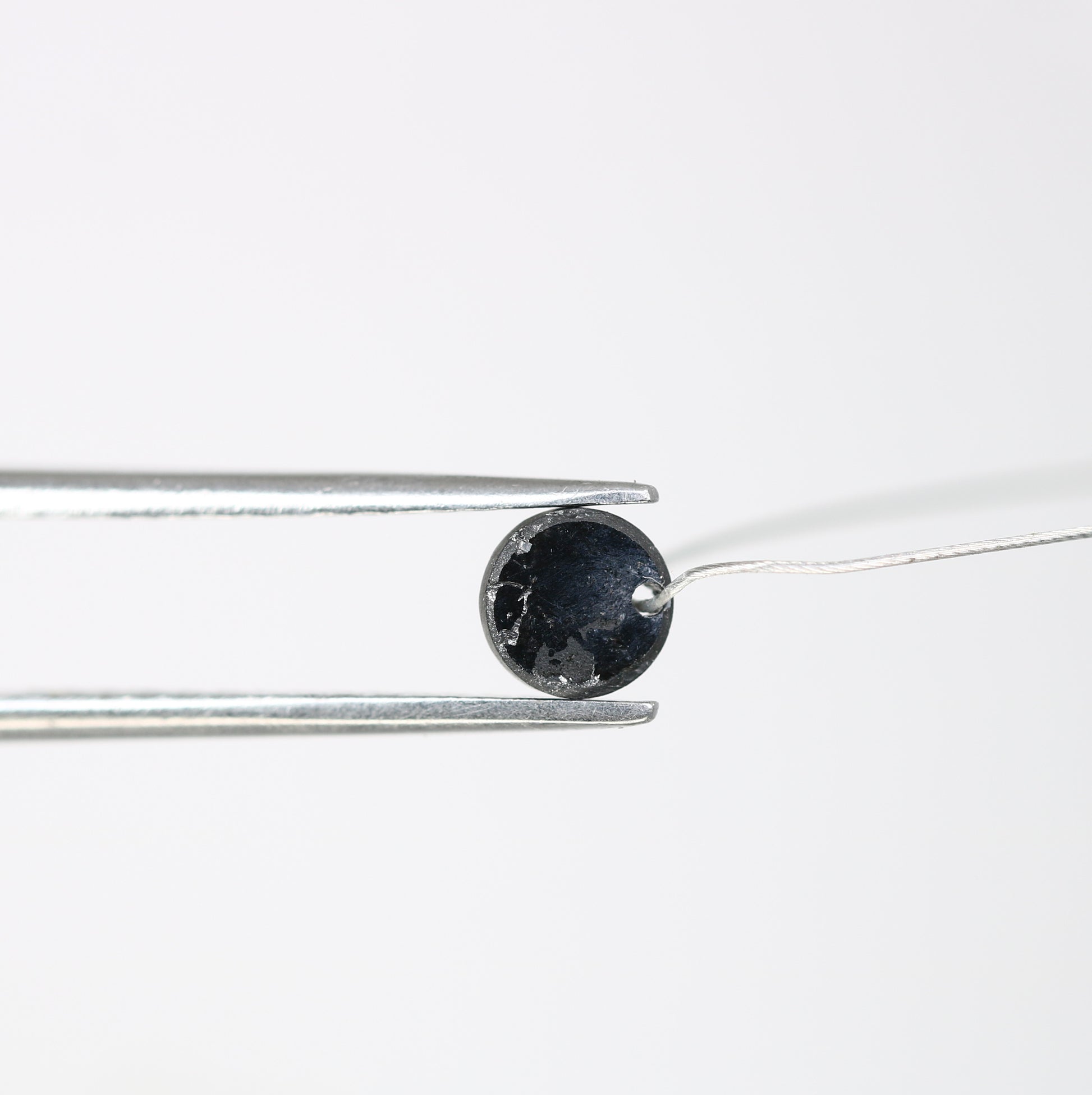 0.84 CT Natural Round Rose Cut Drilled Beads Black Diamond For Diamond Jewellry - JayKrishna Diamond