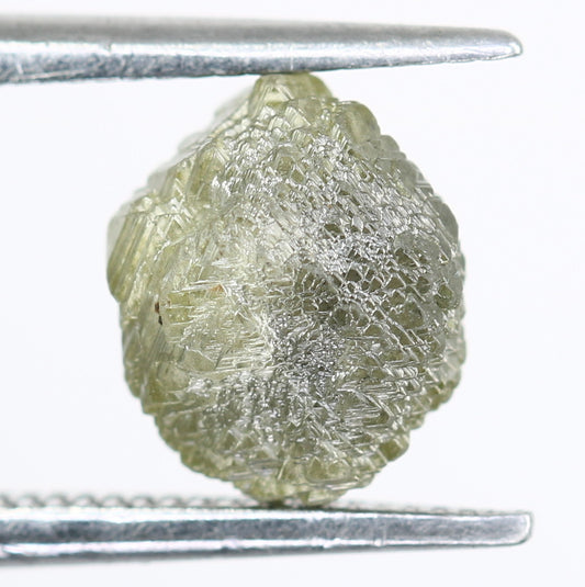 2.16 CT Irregular Cut Salt And Pepper Rough Raw Diamond For Engagement Ring - JayKrishna Diamond