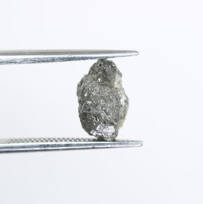 2.64 CT Salt And Pepper Irregular Cut Rough Raw Diamond For Engagement Ring - JayKrishna Diamond