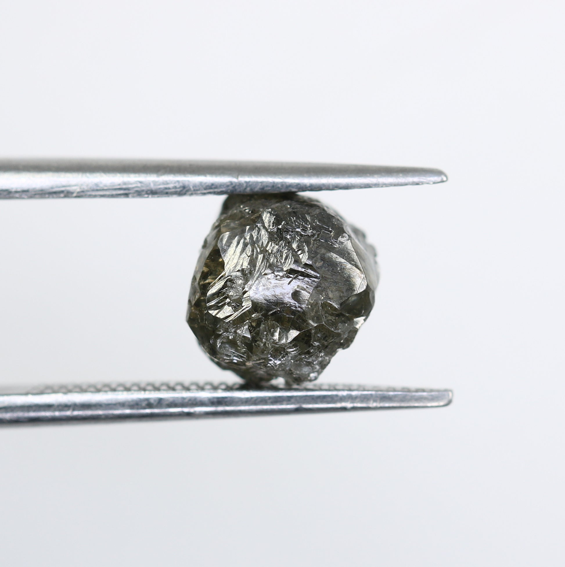 2.54 CT Salt And Pepper Irregular Cut Rough Diamond For Engagement Ring - JayKrishna Diamond