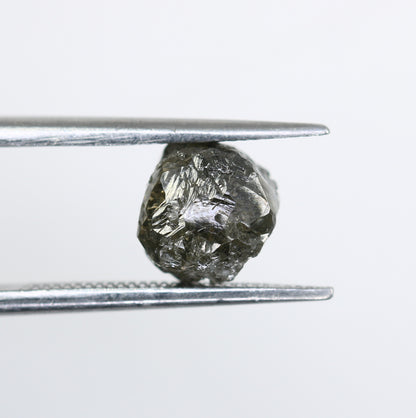 2.54 CT Salt And Pepper Irregular Cut Rough Diamond For Engagement Ring - JayKrishna Diamond