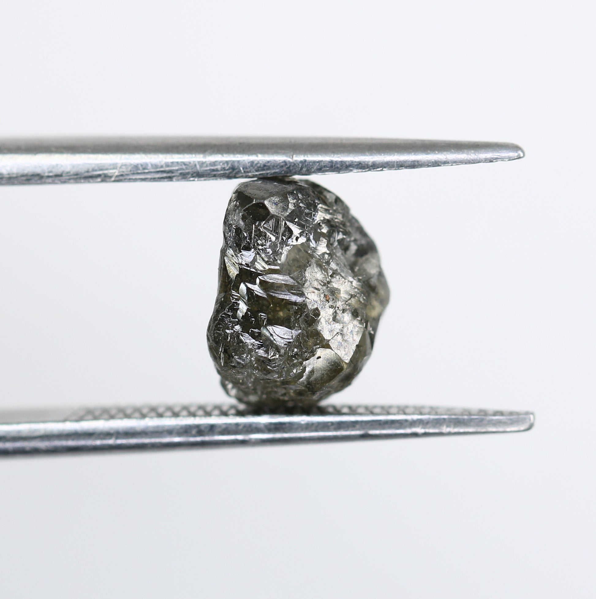 2.54 CT Salt And Pepper Irregular Cut Rough Diamond For Engagement Ring - JayKrishna Diamond