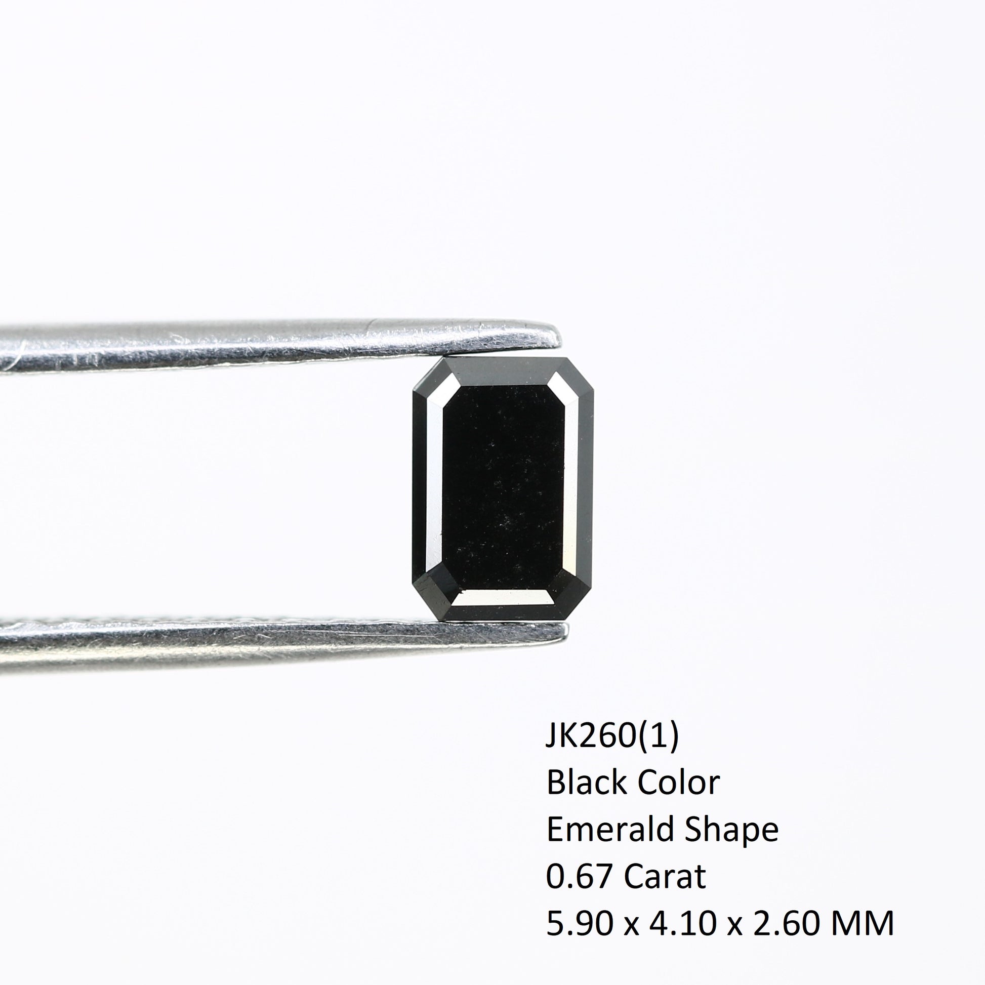 0.65 CT Salt and Pepper Loose Round Brilliant Cut Diamond for Engagement Ring - Unique Gemstone for Custom Bridal Jewelry - JayKrishna Diamond