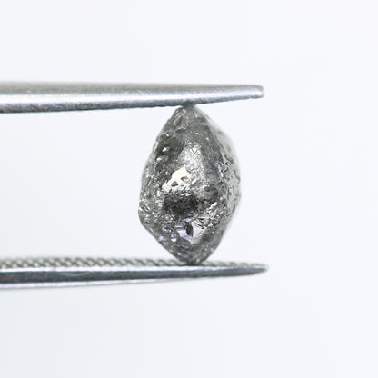 1.92 CT Salt And Pepper Rough Irregular Cut Diamond For Engagement Ring - JayKrishna Diamond
