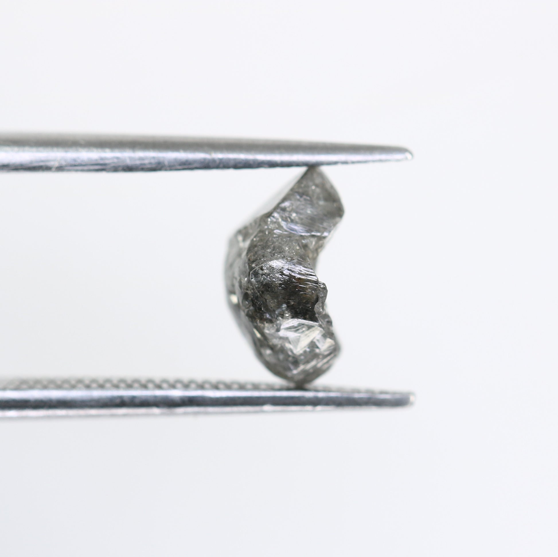 1.45 CT Salt And Pepper Rough Uncut Diamond For Engagement Ring - JayKrishna Diamond