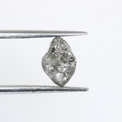 1.45 CT Salt And Pepper Rough Uncut Diamond For Engagement Ring - JayKrishna Diamond