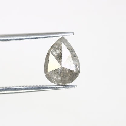 1.78 CT Natural Pear Shape 8.90 MM Salt And Pepper Diamond For Engagement Ring - JayKrishna Diamond