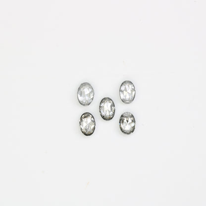 0.39 CT Natural Oval Shape Salt and Pepper Diamond for Custom Engagement Rings, Unique Fine Jewelry & Elegant Bridal Jewelry - JayKrishna Diamond