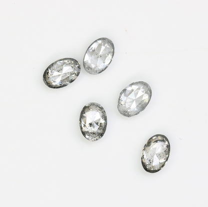 0.39 CT Natural Oval Shape Salt and Pepper Diamond for Custom Engagement Rings, Unique Fine Jewelry & Elegant Bridal Jewelry - JayKrishna Diamond