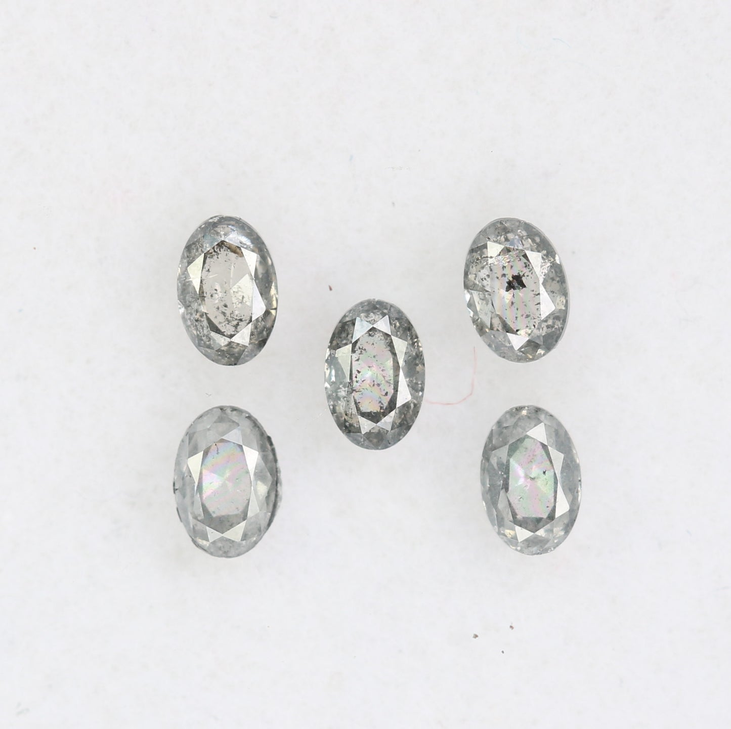 0.39 CT Natural Oval Shape Salt and Pepper Diamond for Custom Engagement Rings, Unique Fine Jewelry & Elegant Bridal Jewelry - JayKrishna Diamond