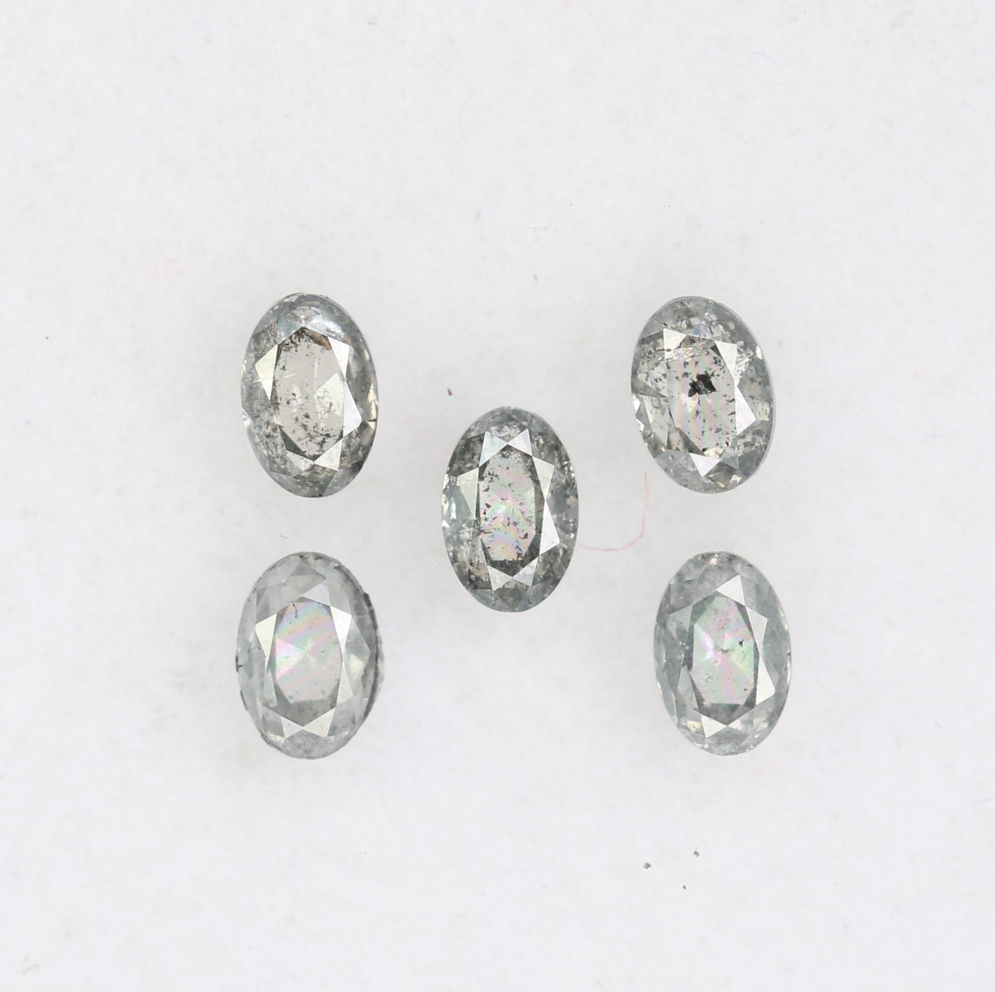 0.39 CT Natural Oval Shape Salt and Pepper Diamond for Custom Engagement Rings, Unique Fine Jewelry & Elegant Bridal Jewelry - JayKrishna Diamond
