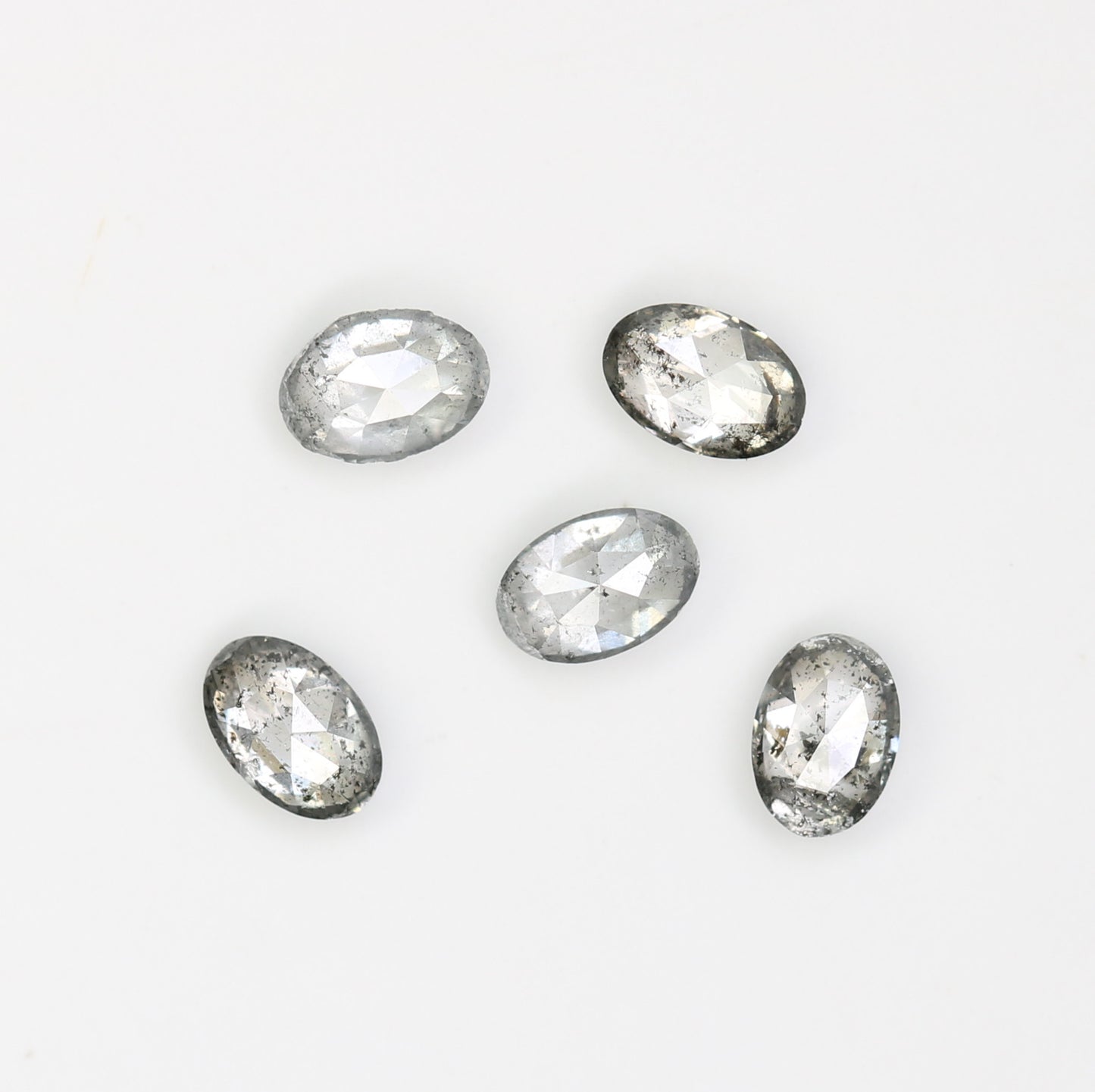 0.39 CT Natural Oval Shape Salt and Pepper Diamond for Custom Engagement Rings, Unique Fine Jewelry & Elegant Bridal Jewelry - JayKrishna Diamond