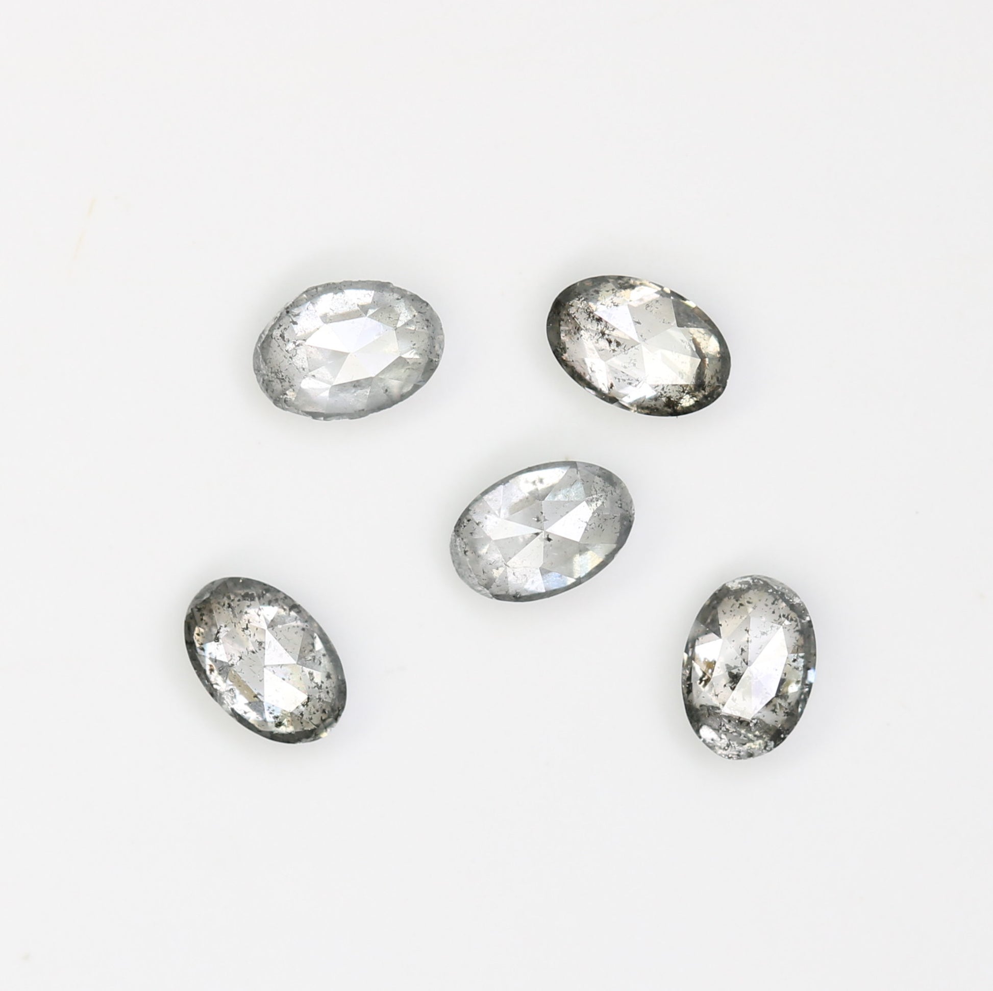 0.39 CT Natural Oval Shape Salt and Pepper Diamond for Custom Engagement Rings, Unique Fine Jewelry & Elegant Bridal Jewelry - JayKrishna Diamond