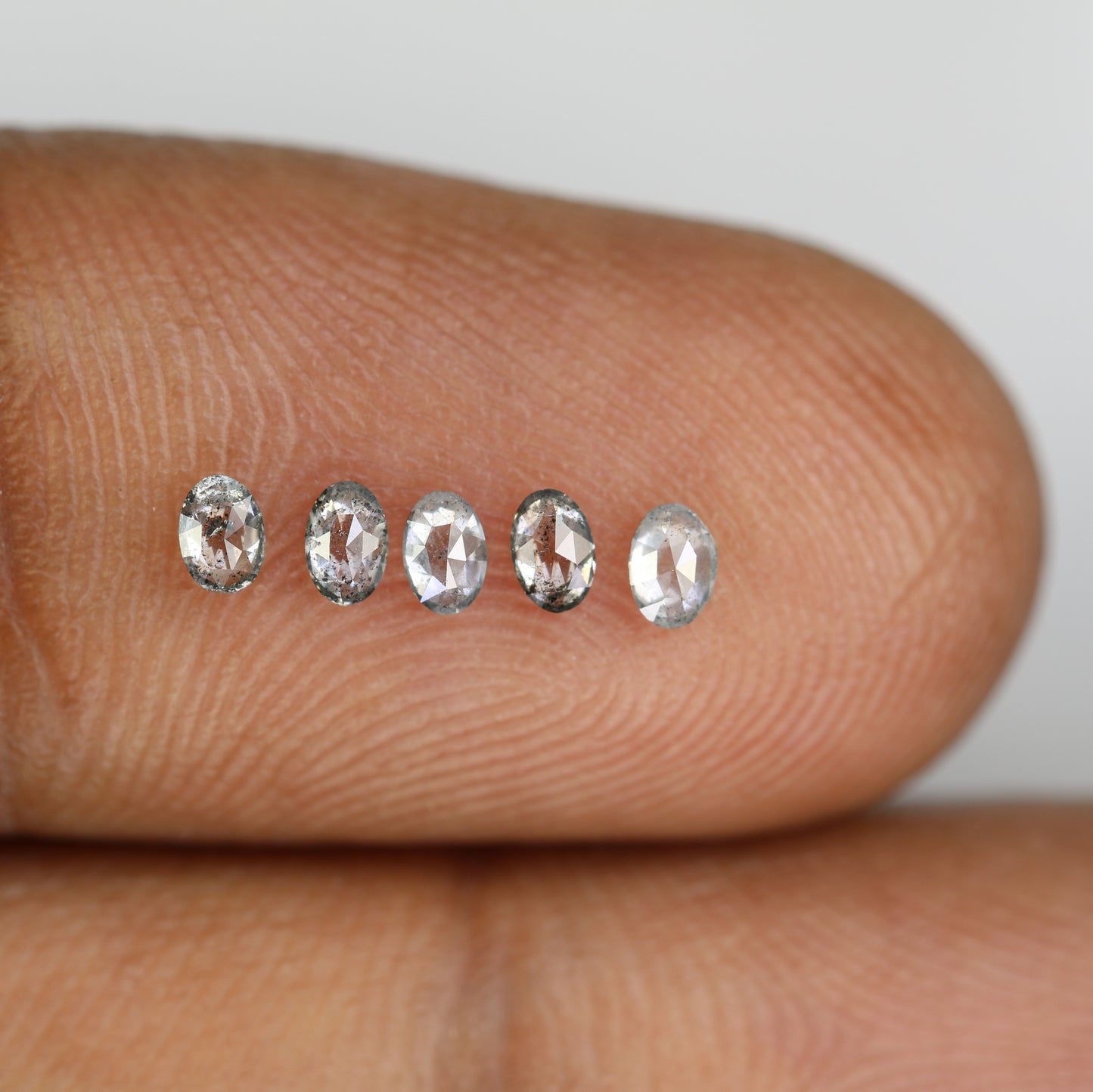 0.39 CT Natural Oval Shape Salt and Pepper Diamond for Custom Engagement Rings, Unique Fine Jewelry & Elegant Bridal Jewelry - JayKrishna Diamond