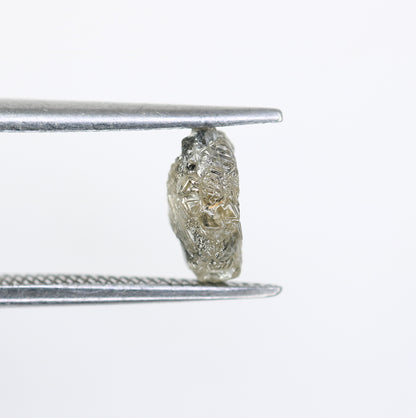 1.23 CT Salt And Pepper Rough Raw Uncut Diamond For Engagement Ring - JayKrishna Diamond