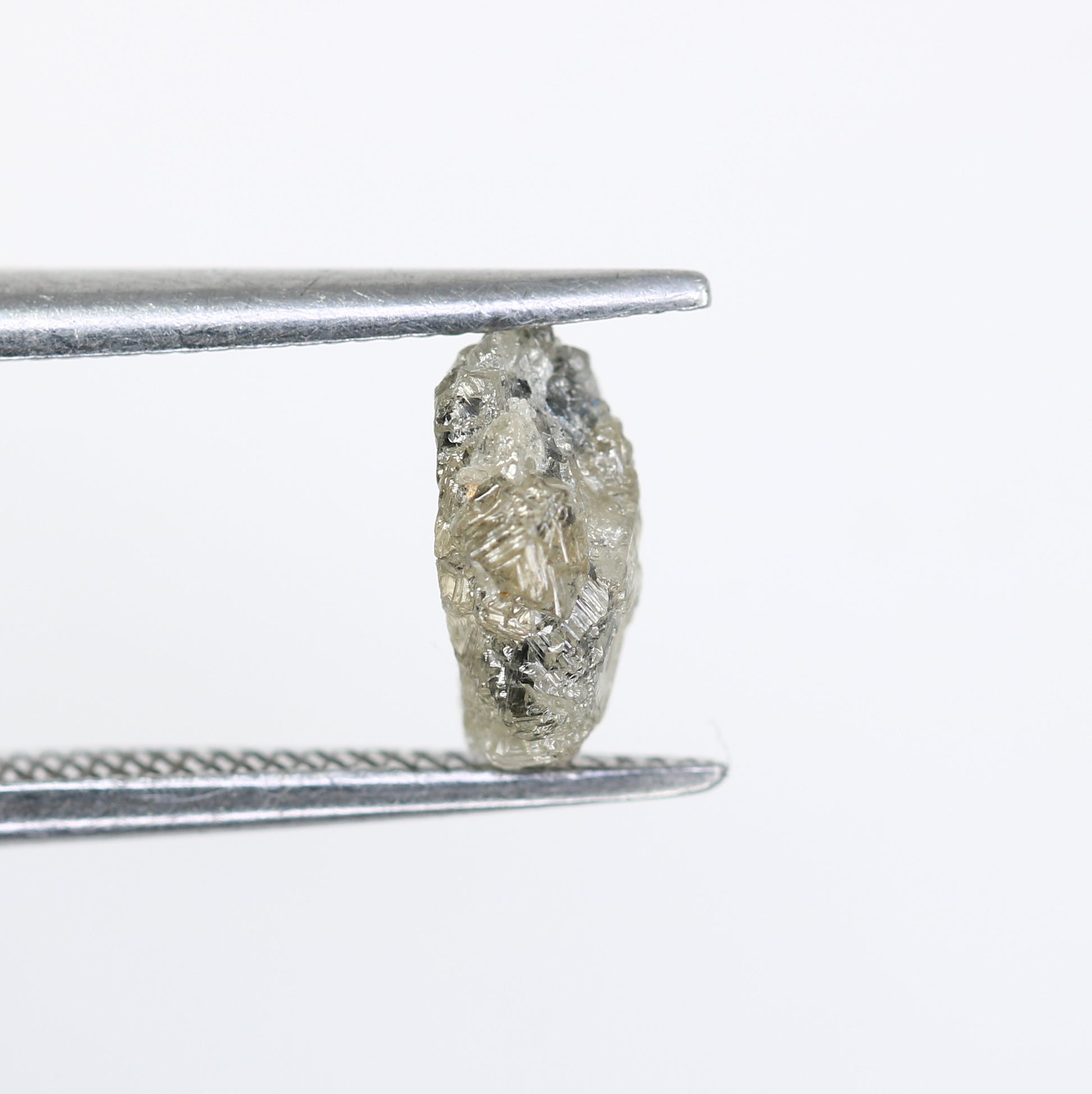 1.23 CT Salt And Pepper Rough Raw Uncut Diamond For Engagement Ring - JayKrishna Diamond