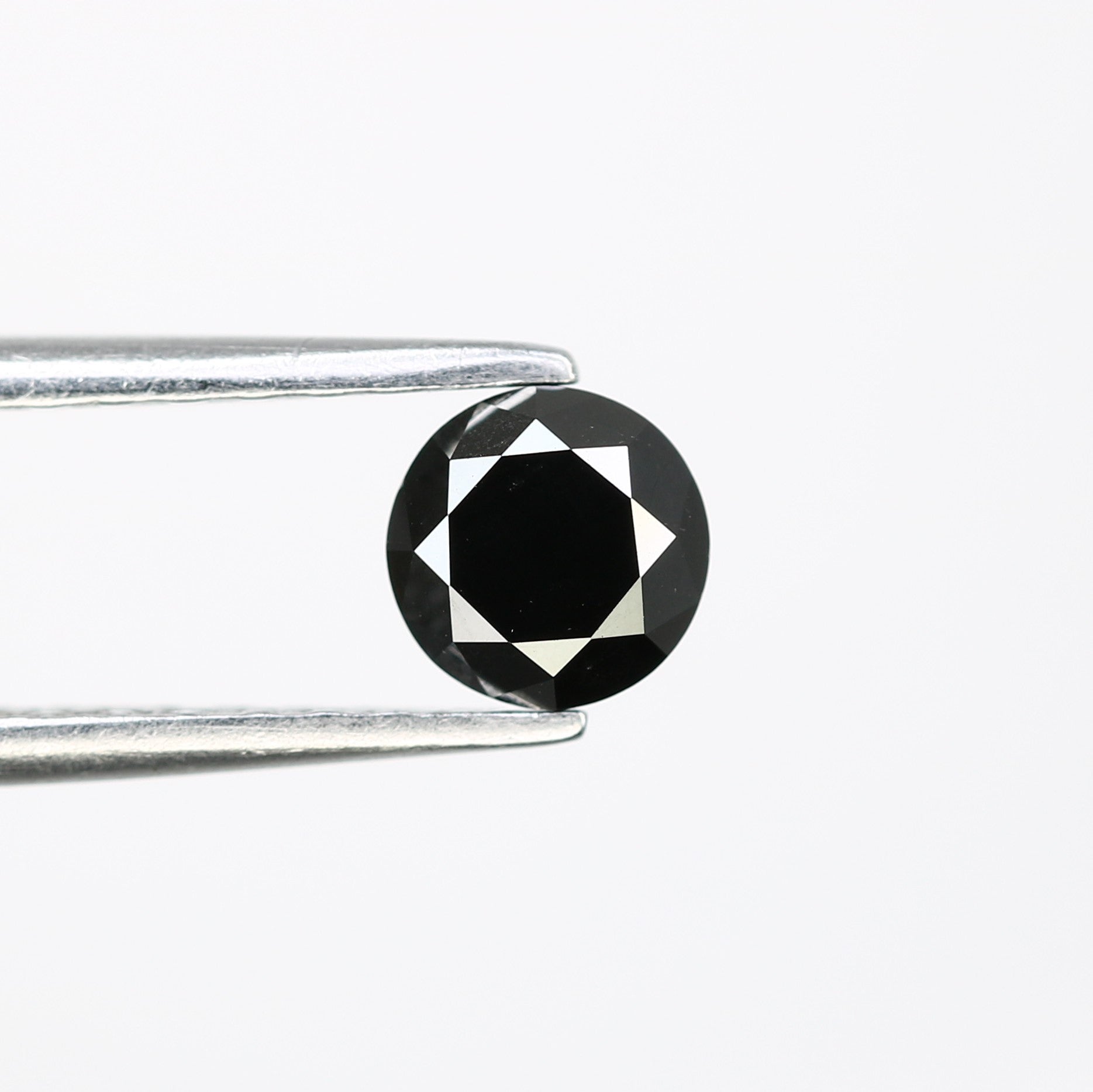 0.65 CT 5.00 MM Black Natural Round Brilliant Cut Loose Diamond for Wedding Ring - Unique Gemstone for Custom Bridal Jewelry - JayKrishna Diamond