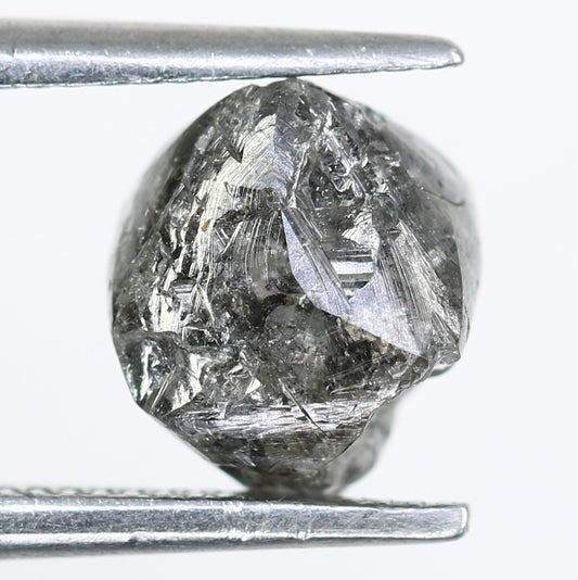 2.02 CT Raw Uncut Salt And Pepper Rough Diamond For Engagement Ring - JayKrishna Diamond
