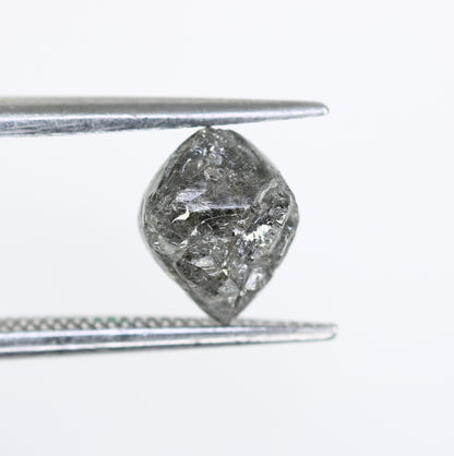 2.02 CT Raw Uncut Salt And Pepper Rough Diamond For Engagement Ring - JayKrishna Diamond