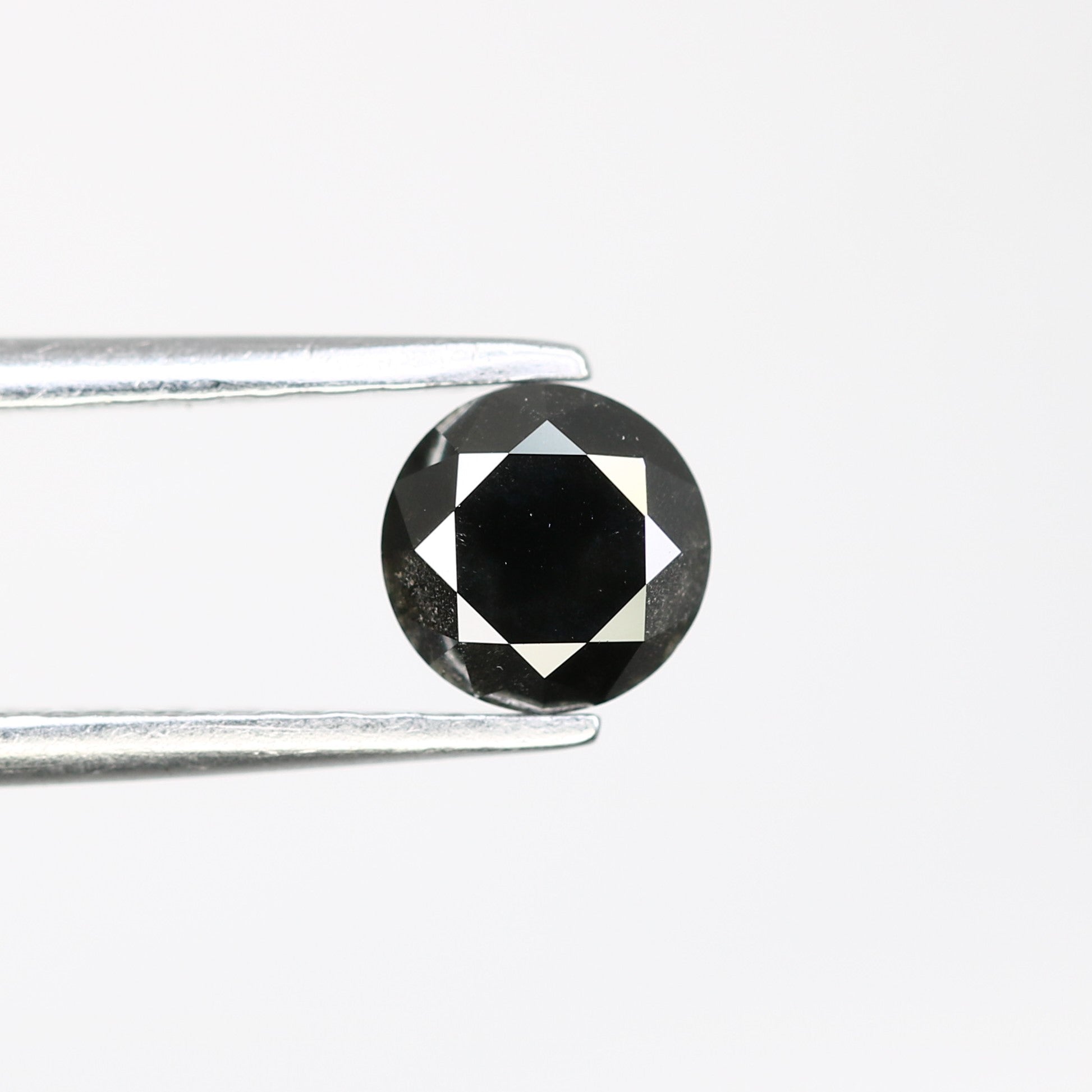 0.68 CT 5.10 MM Black Round Brilliant Cut Loose Diamond for Wedding Ring - Unique Gemstone for Custom Bridal Jewelry Designs - JayKrishna Diamond