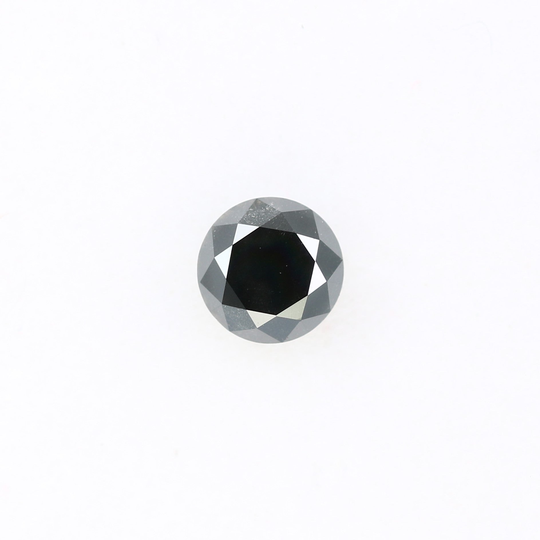 0.68 CT 5.10 MM Black Round Brilliant Cut Loose Diamond for Wedding Ring - Unique Gemstone for Custom Bridal Jewelry Designs - JayKrishna Diamond