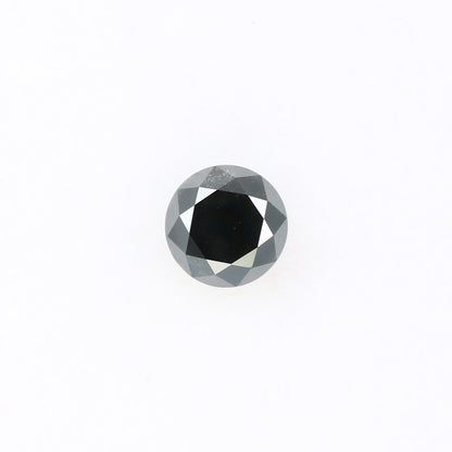 0.68 CT 5.10 MM Black Round Brilliant Cut Loose Diamond for Wedding Ring - Unique Gemstone for Custom Bridal Jewelry Designs - JayKrishna Diamond
