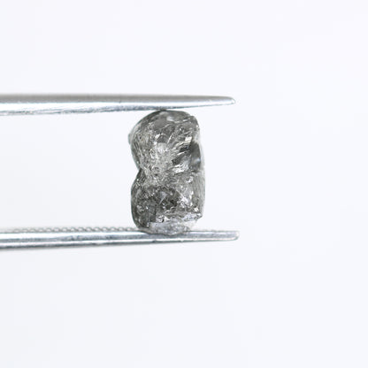 2.04 CT Raw Salt And Pepper Irregular Cut Rough Diamond For Engagement Ring - JayKrishna Diamond