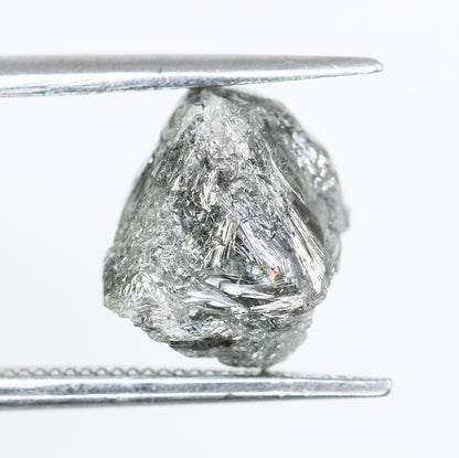 3.20 CT Raw Irregular Cut Rough Salt And Pepper Diamond For Engagement Ring - JayKrishna Diamond