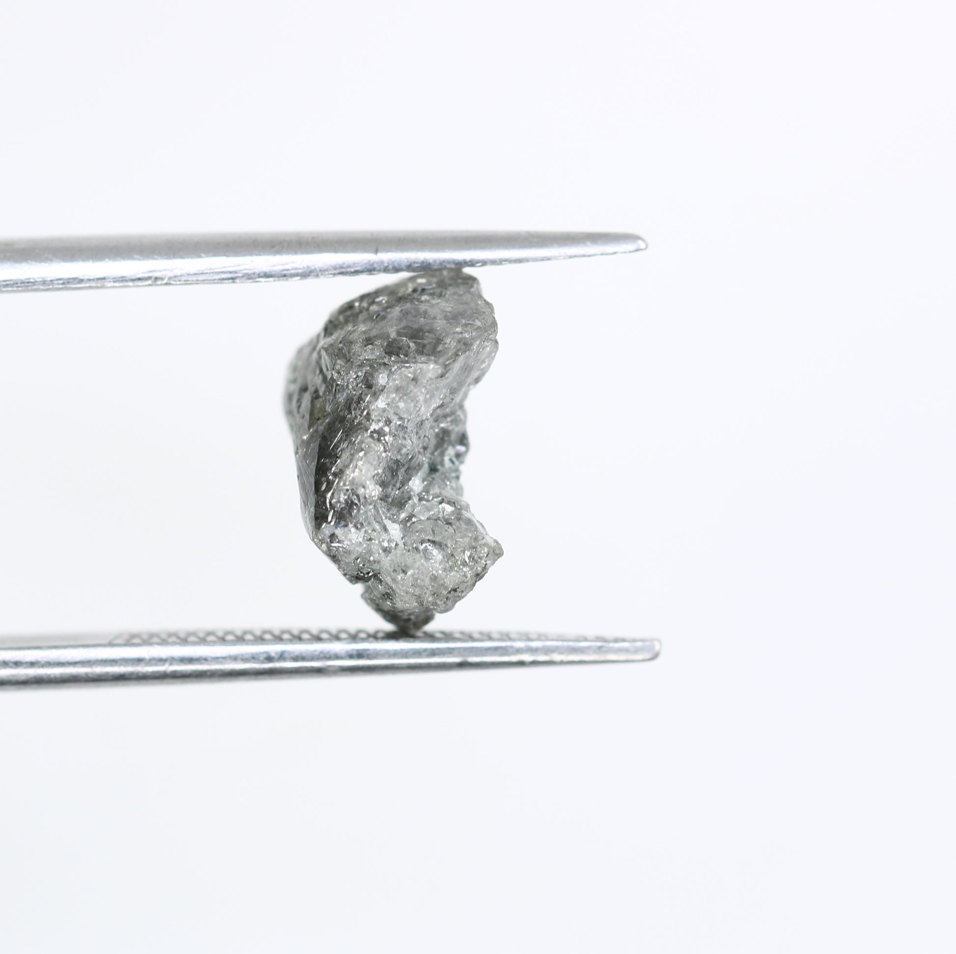 3.20 CT Raw Irregular Cut Rough Salt And Pepper Diamond For Engagement Ring - JayKrishna Diamond