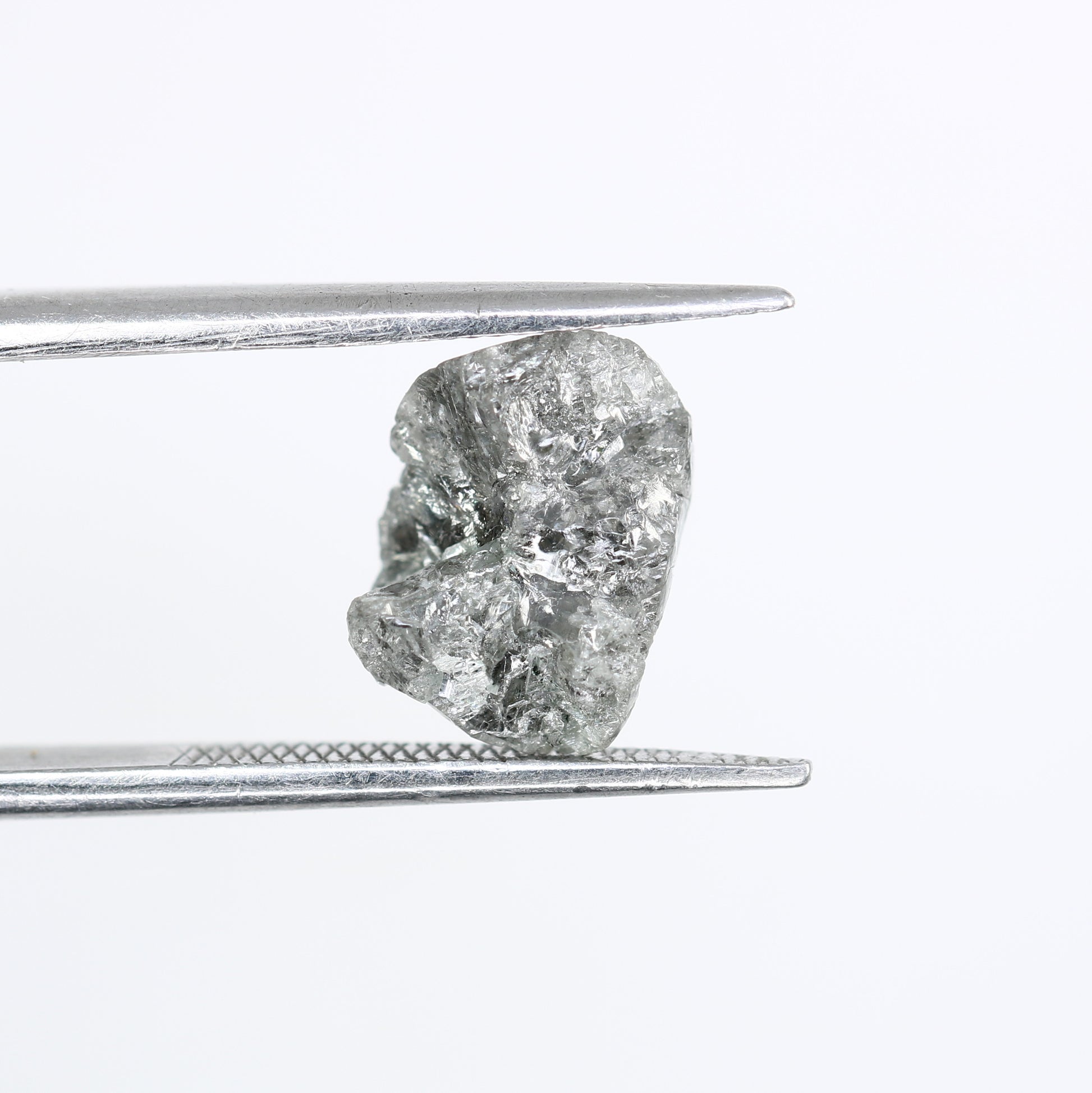 3.20 CT Raw Irregular Cut Rough Salt And Pepper Diamond For Engagement Ring - JayKrishna Diamond