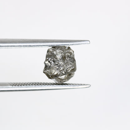 2.50 CT Raw Salt And Pepper Uncut Rough Diamond For Engagement Ring - JayKrishna Diamond