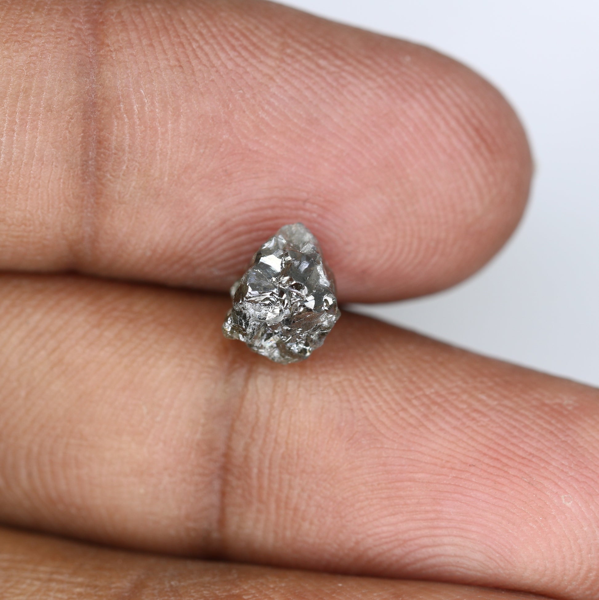 2.50 CT Raw Salt And Pepper Uncut Rough Diamond For Engagement Ring - JayKrishna Diamond