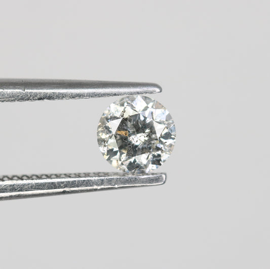 0.31 CT Natural Loose Round Brilliant Cut Salt and Pepper Diamond – Perfect for Galaxy Rings | Unique Salt and Pepper Round Diamond - JayKrishna Diamond