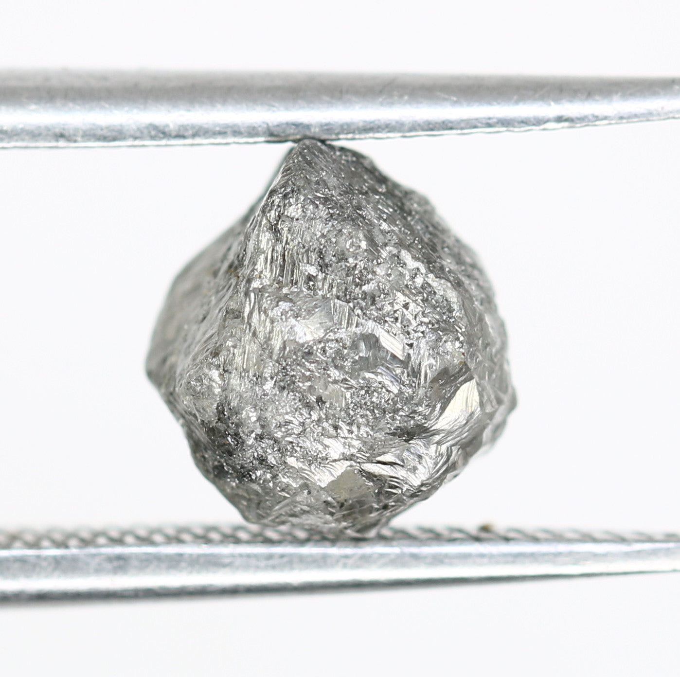 2.23 CT Raw Salt And Pepper Irregular Cut Rough Diamond For Engagement Ring - JayKrishna Diamond