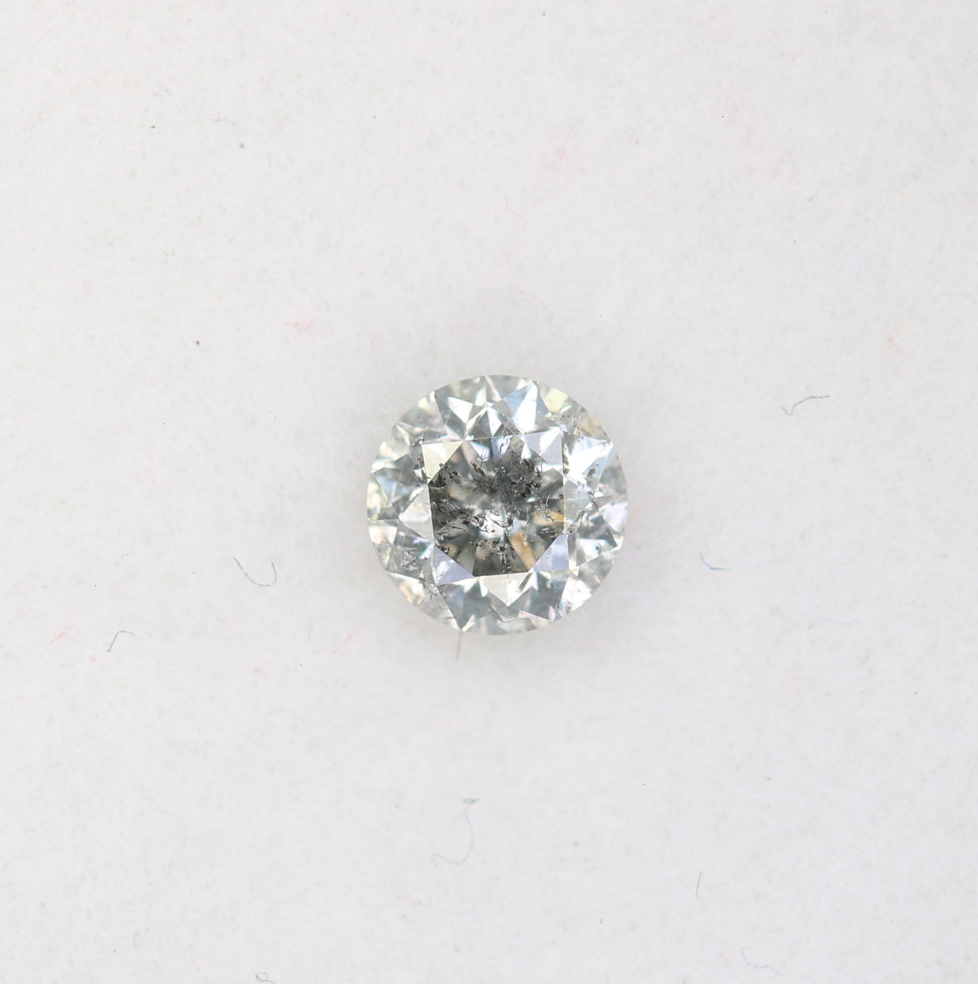 0.31 CT Natural Loose Round Brilliant Cut Salt and Pepper Diamond – Perfect for Galaxy Rings | Unique Salt and Pepper Round Diamond - JayKrishna Diamond