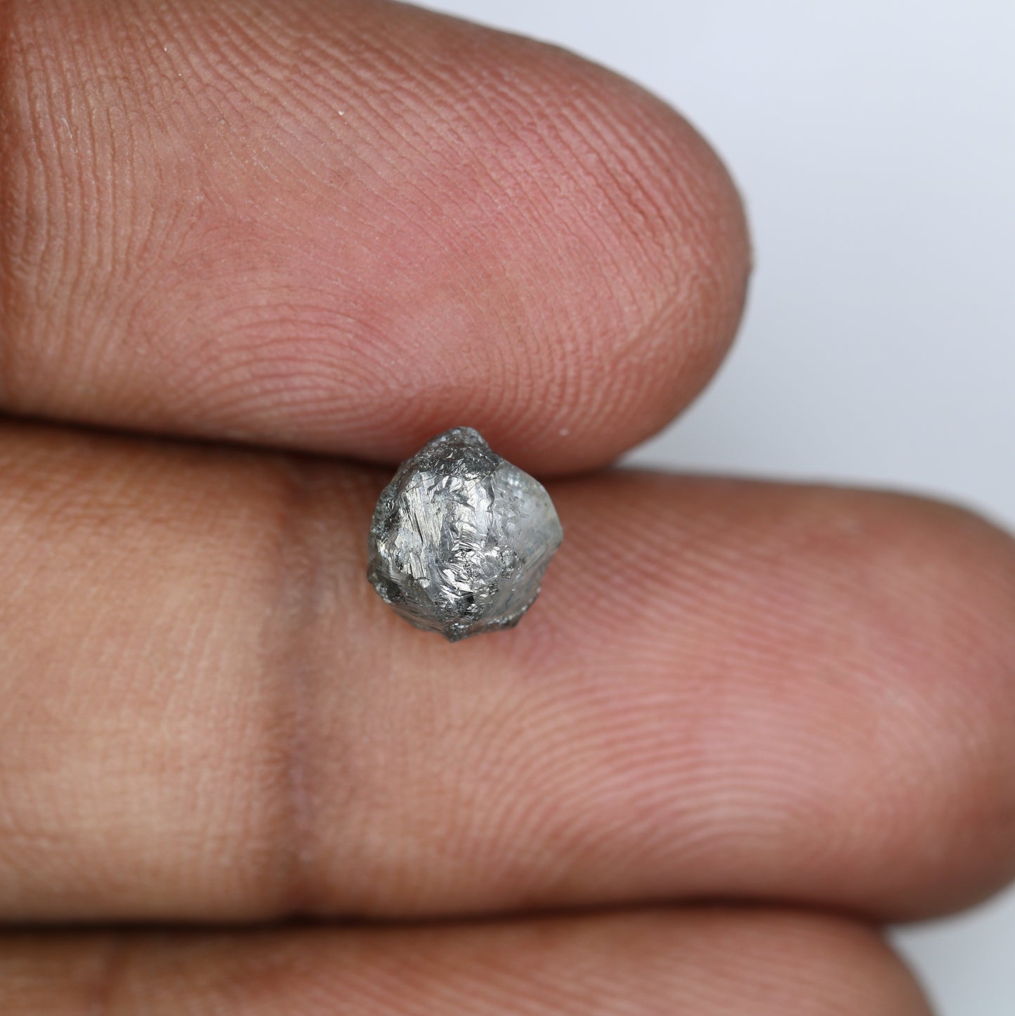 2.23 CT Raw Salt And Pepper Irregular Cut Rough Diamond For Engagement Ring - JayKrishna Diamond